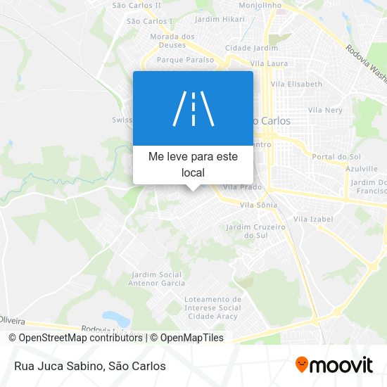 Rua Juca Sabino mapa