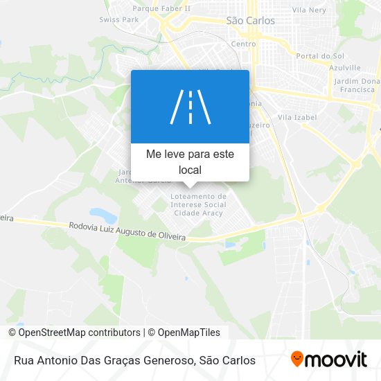 Rua Antonio Das Graças Generoso mapa