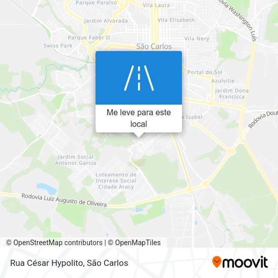 Rua César Hypolito mapa
