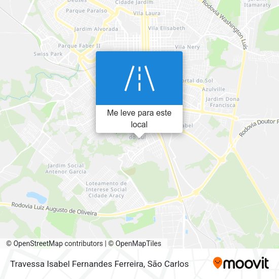 Travessa Isabel Fernandes Ferreira mapa