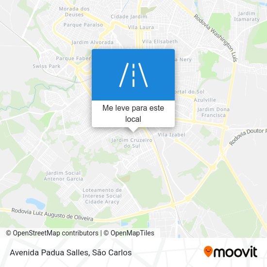 Avenida Padua Salles mapa