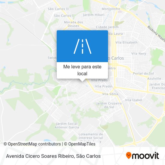 Avenida Cicero Soares Ribeiro mapa