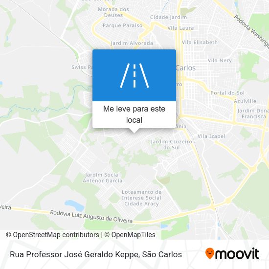 Rua Professor José Geraldo Keppe mapa
