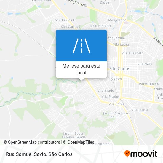 Rua Samuel Savio mapa
