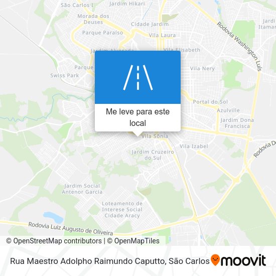 Rua Maestro Adolpho Raimundo Caputto mapa