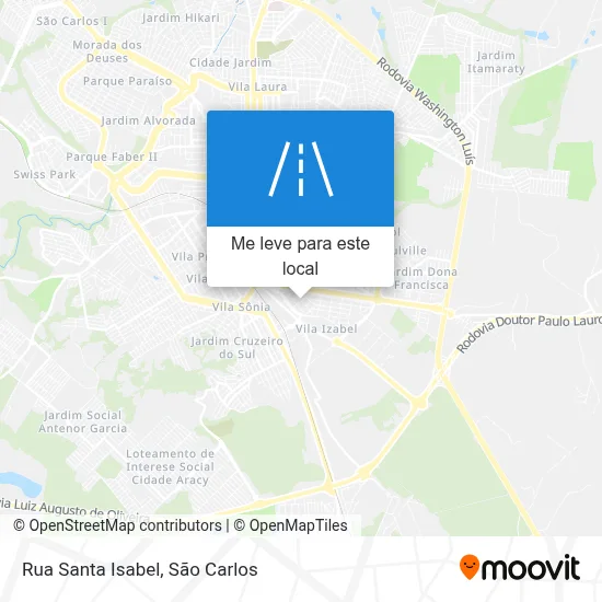 Rua Santa Isabel mapa