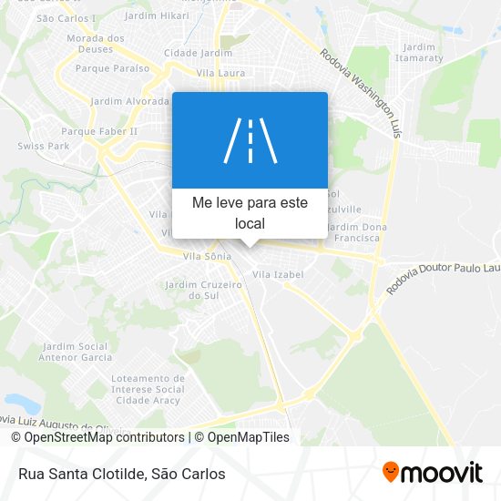 Rua Santa Clotilde mapa
