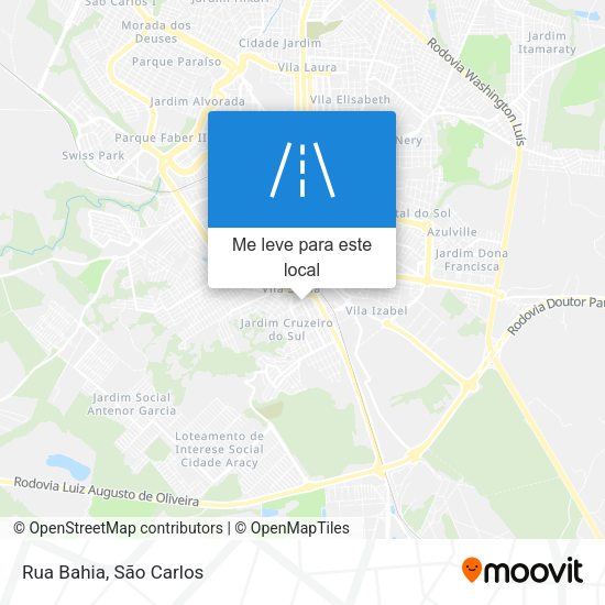 Rua Bahia mapa