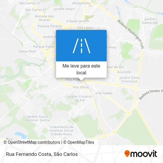 Rua Fernando Costa mapa
