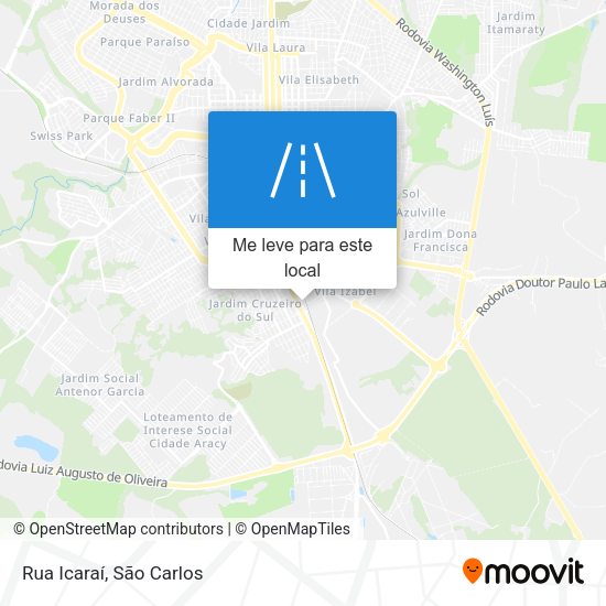 Rua Icaraí mapa