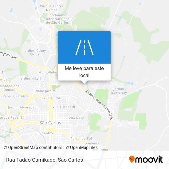 Rua Tadao Camikado mapa