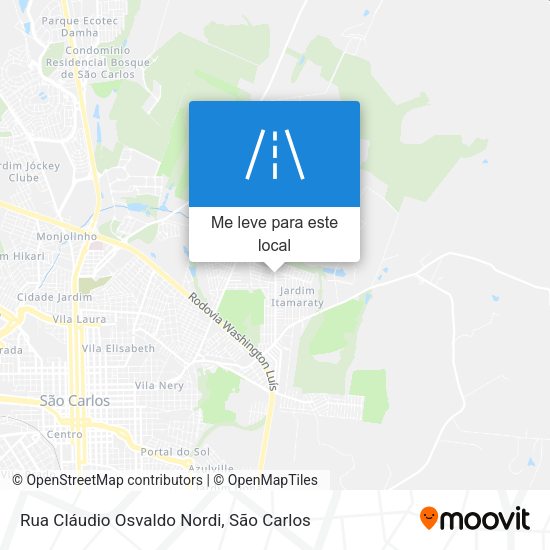Rua Cláudio Osvaldo Nordi mapa