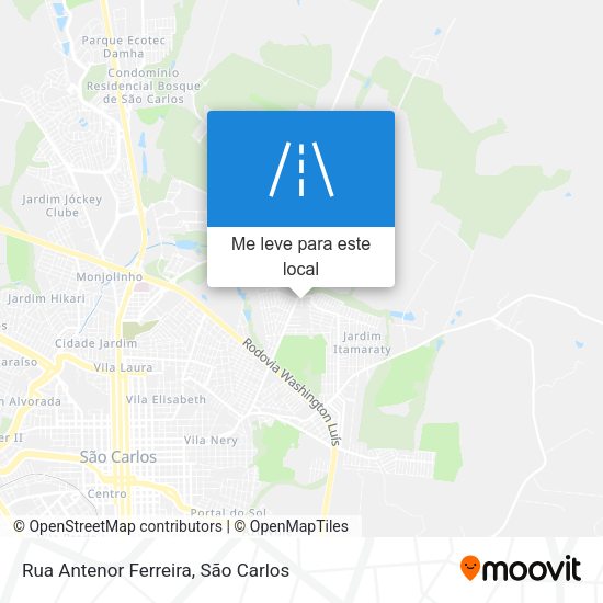 Rua Antenor Ferreira mapa