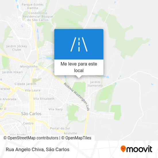 Rua Angelo Chiva mapa