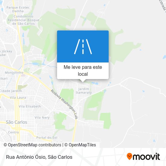 Rua Antônio Ósio mapa