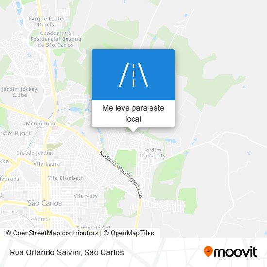 Rua Orlando Salvini mapa