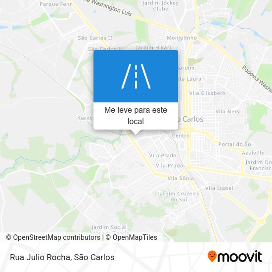 Rua Julio Rocha mapa