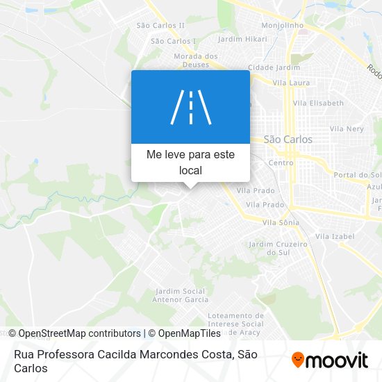 Rua Professora Cacilda Marcondes Costa mapa