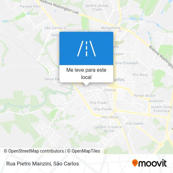 Rua Pietro Manzini mapa