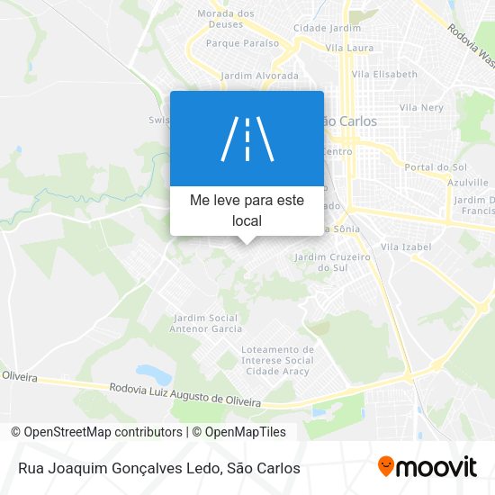 Rua Joaquim Gonçalves Ledo mapa