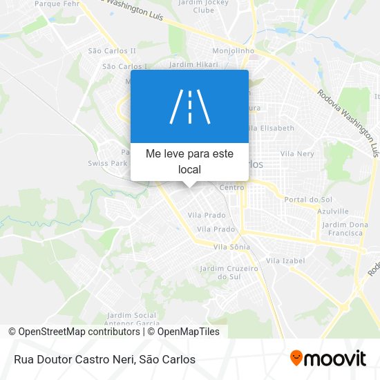 Rua Doutor Castro Neri mapa