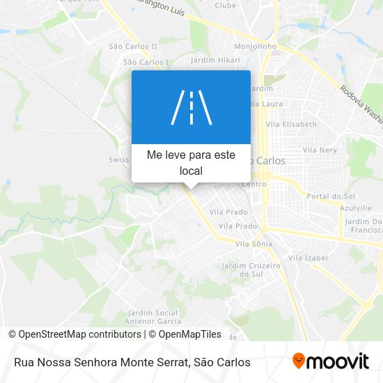 Rua Nossa Senhora Monte Serrat mapa