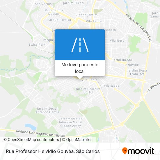 Rua Professor Helvidio Gouvêa mapa