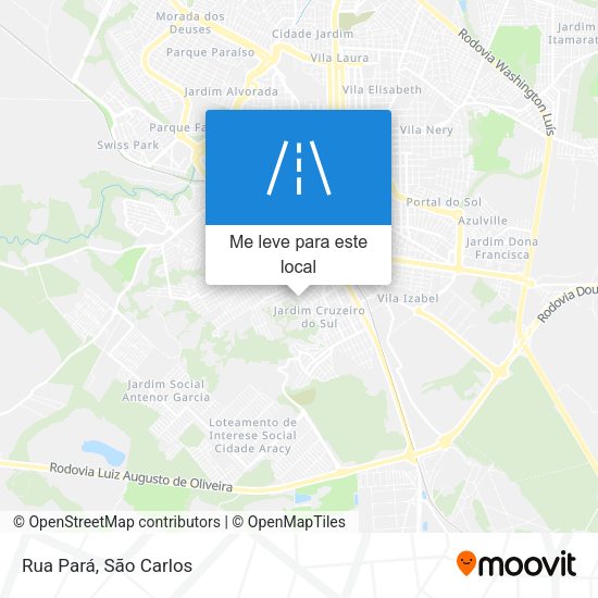 Rua Pará mapa