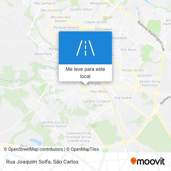 Rua Joaquim Solfa mapa