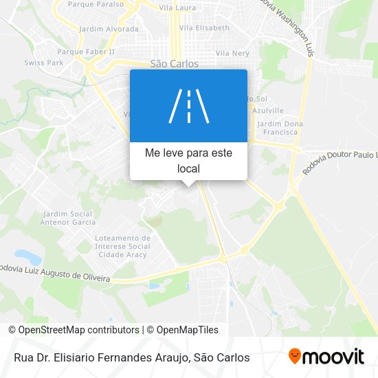 Rua Dr. Elisiario Fernandes Araujo mapa