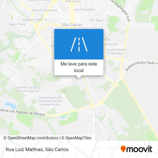 Rua Luiz Mathias mapa
