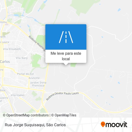 Rua Jorge Suquisaqui mapa
