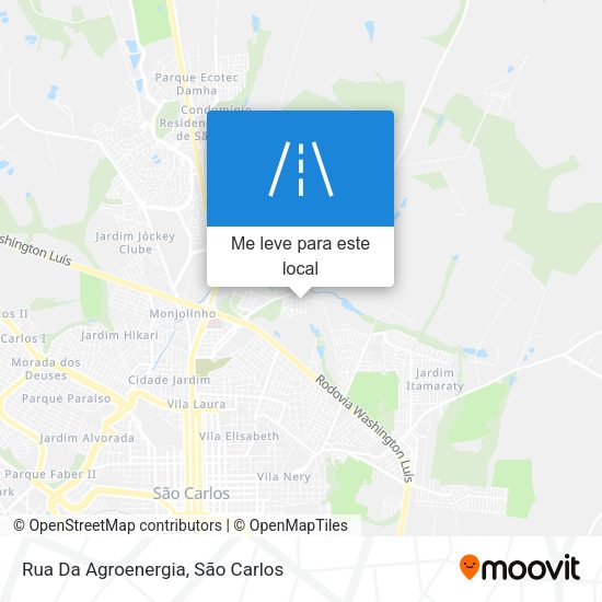 Rua Da Agroenergia mapa