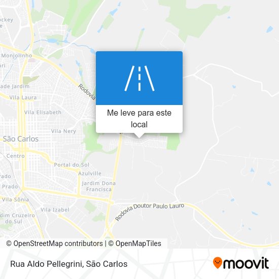 Rua Aldo Pellegrini mapa