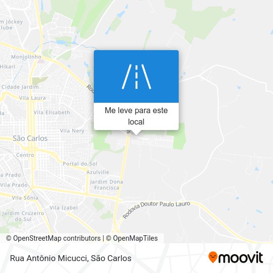 Rua Antônio Micucci mapa