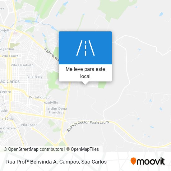 Rua Profª Benvinda A. Campos mapa
