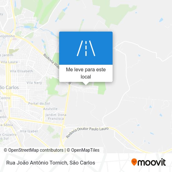 Rua João Antônio Tornich mapa
