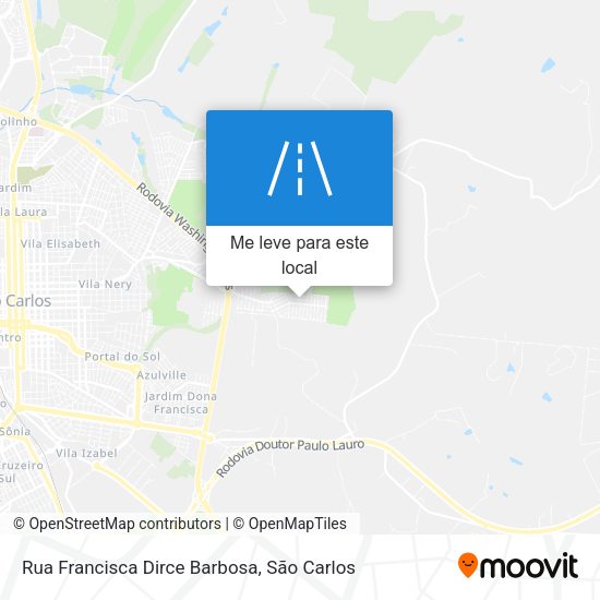 Rua Francisca Dirce Barbosa mapa