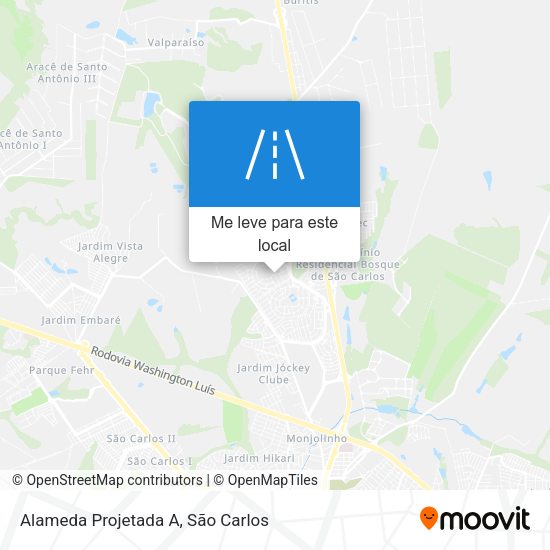 Alameda Projetada A mapa