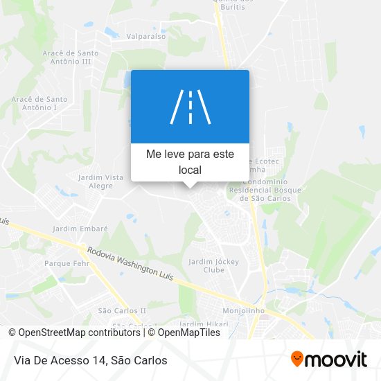 Via De Acesso 14 mapa