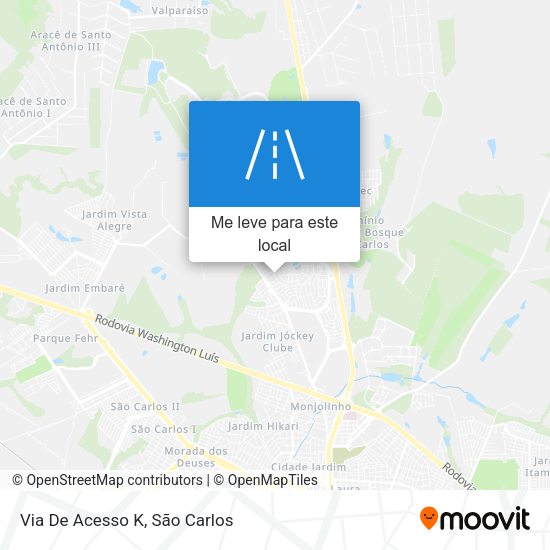 Via De Acesso K mapa