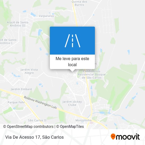 Via De Acesso 17 mapa