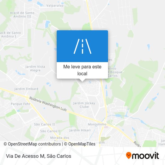 Via De Acesso M mapa