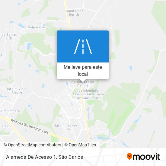 Alameda De Acesso 1 mapa