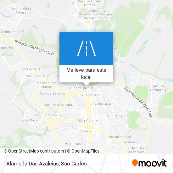 Alameda Das Azaléias mapa