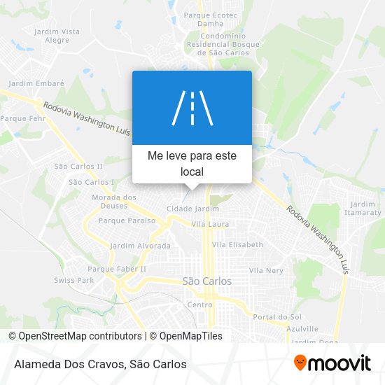 Alameda Dos Cravos mapa