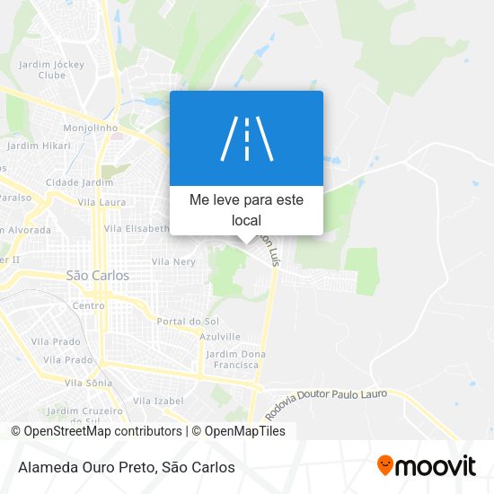 Alameda Ouro Preto mapa