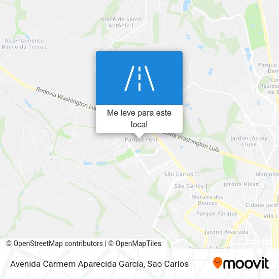 Avenida Carmem Aparecida Garcia mapa