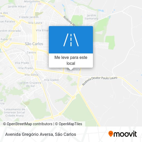 Avenida Gregório Aversa mapa