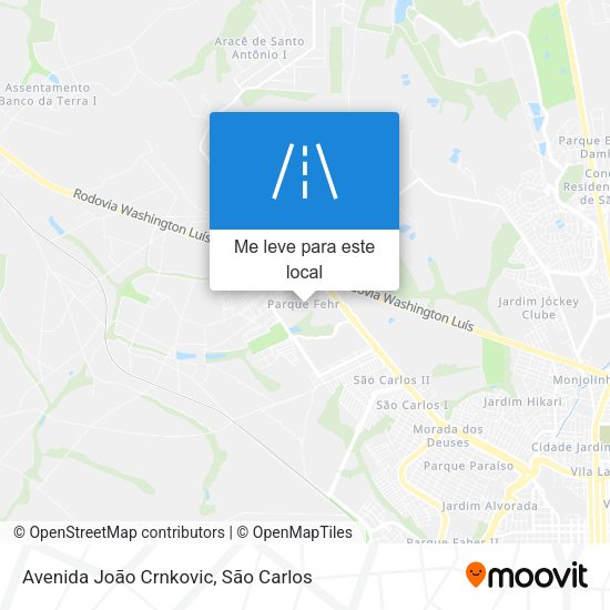 Avenida João Crnkovic mapa